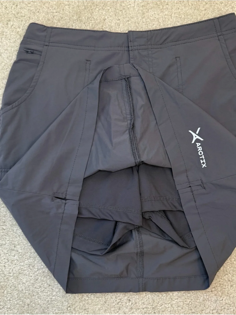 Arctix Woman’s Athletic Skort in Steele grey - Picture 3 of 7